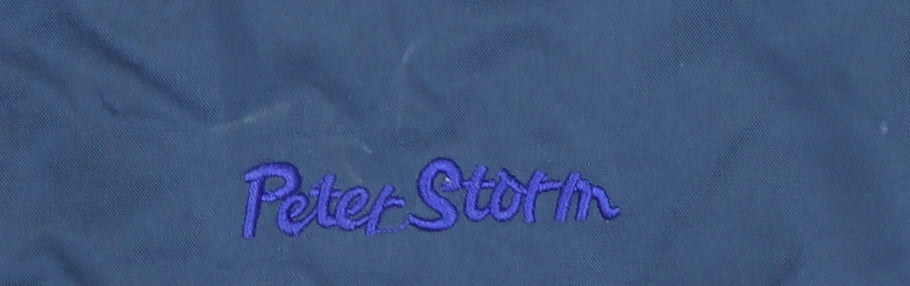 Peter Storm Boys Blue Waterproof Hooded Rain Coat Jacket 11-12 Years