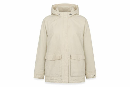 Columbia Women’s Beige Waterproof Hooded Parka Jacket M