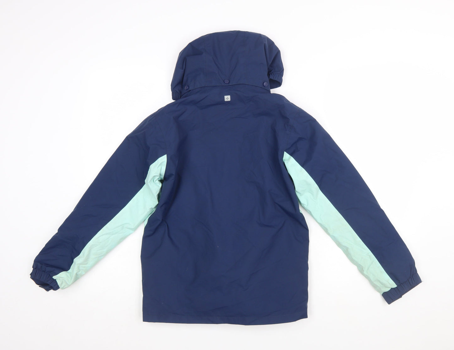 Mountain Warehouse Girls Blue Waterproof Hooded Parka Coat 11-12 Years