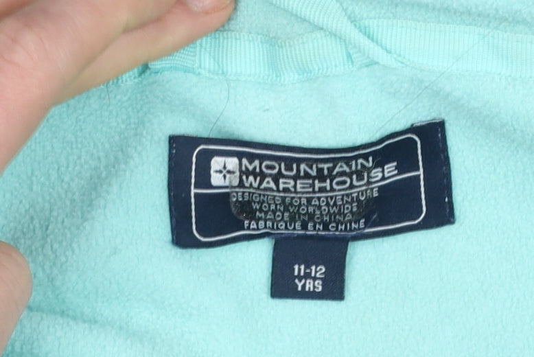 Mountain Warehouse Girls Blue Waterproof Hooded Parka Coat 11-12 Years