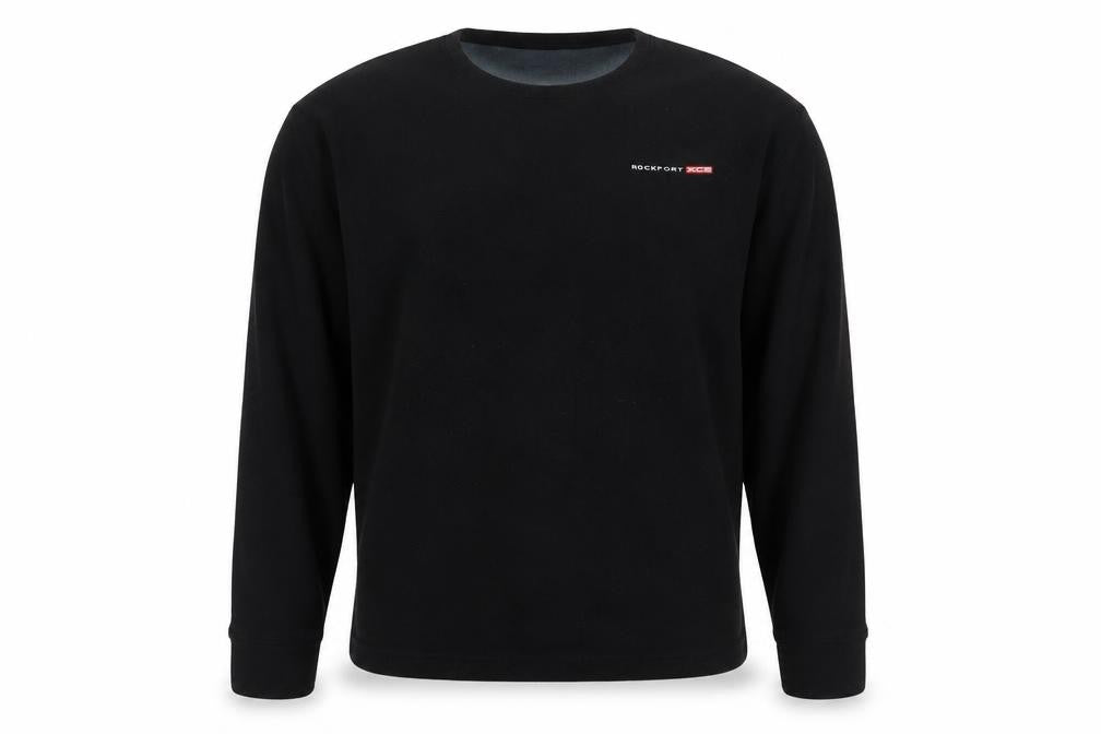 Rockport XCS Men's Black Fleece Pullover Sweatshirt M Regular Fit