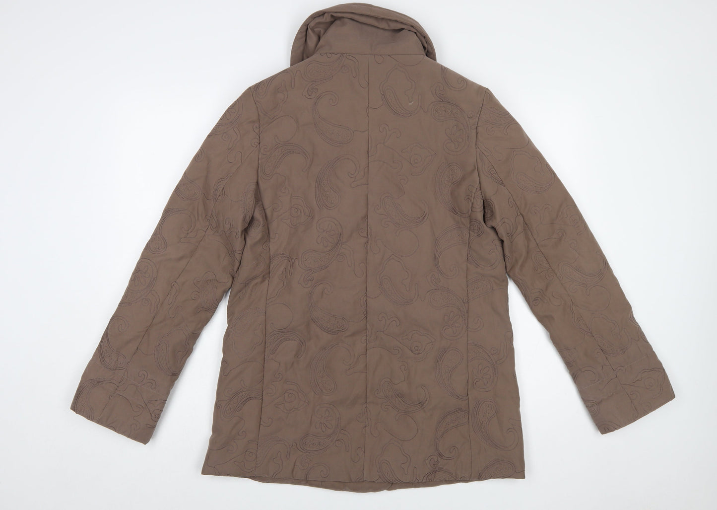 Eastex Women’s Brown Quilted Mid-Length Jacket UK 10 Regular Fit