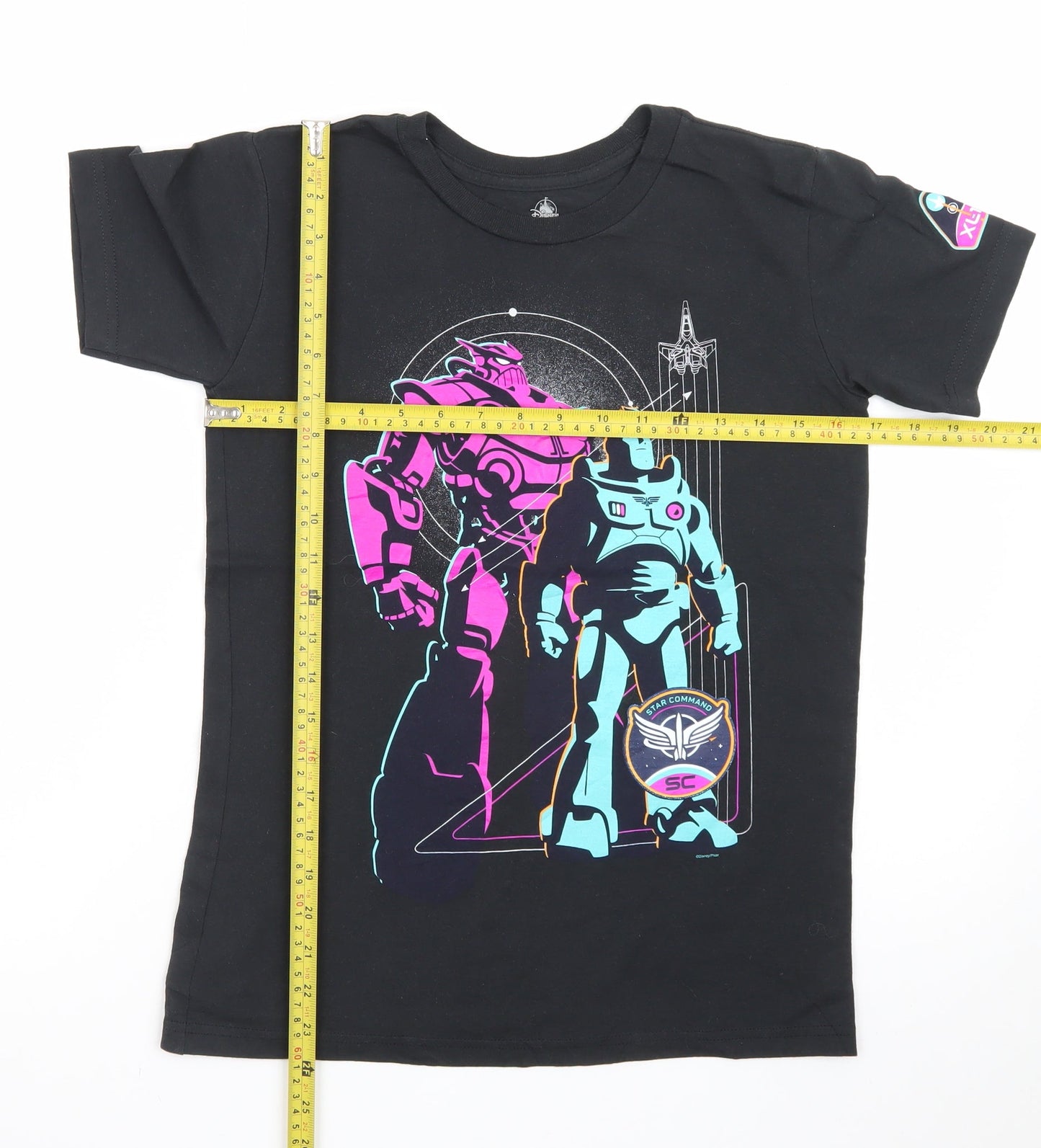 Disney Toy Story Buzz Lightyear Teens Black L Graphic T-Shirt