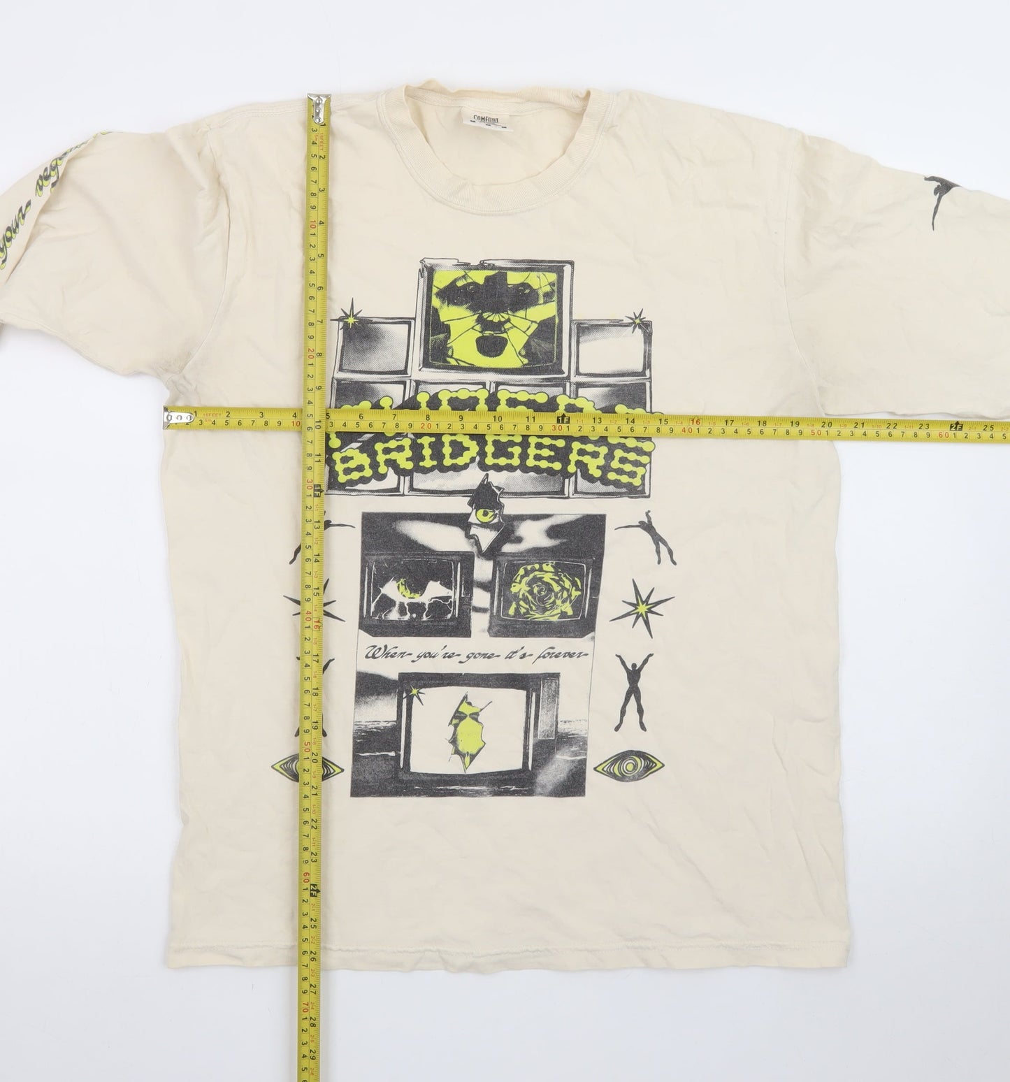 Comfort Colors Men’s Beige Phoebe Bridgers Long Sleeve Graphic T-Shirt M