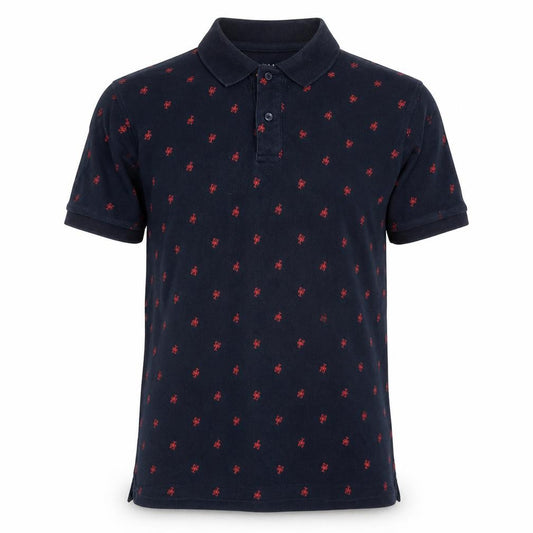 Marks and Spencer Men's Blue Regular Fit Embroidered Polo Shirt Size S