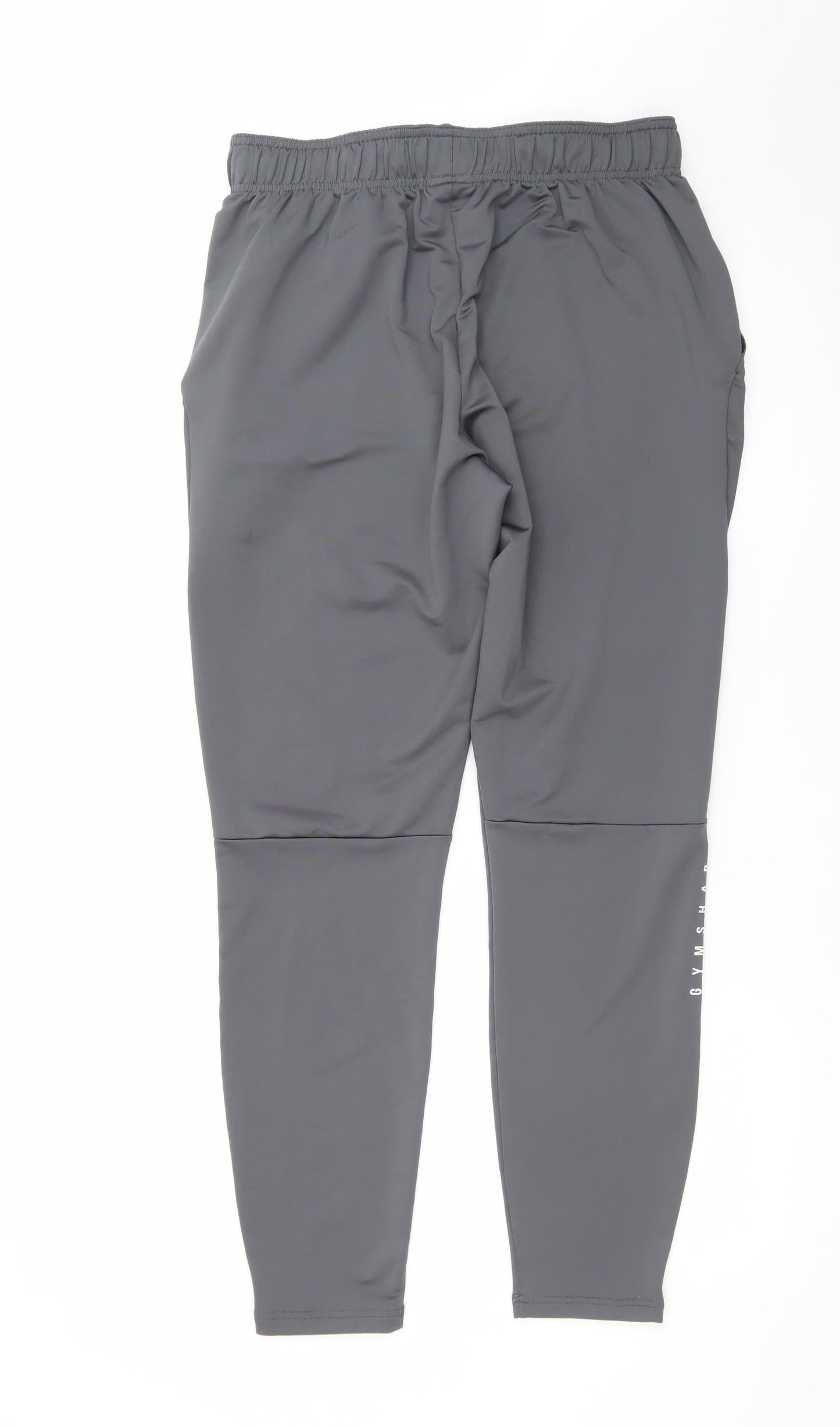 Gymshark Mens Grey Slim Fit Joggers Size M Stretch Tapered Trousers