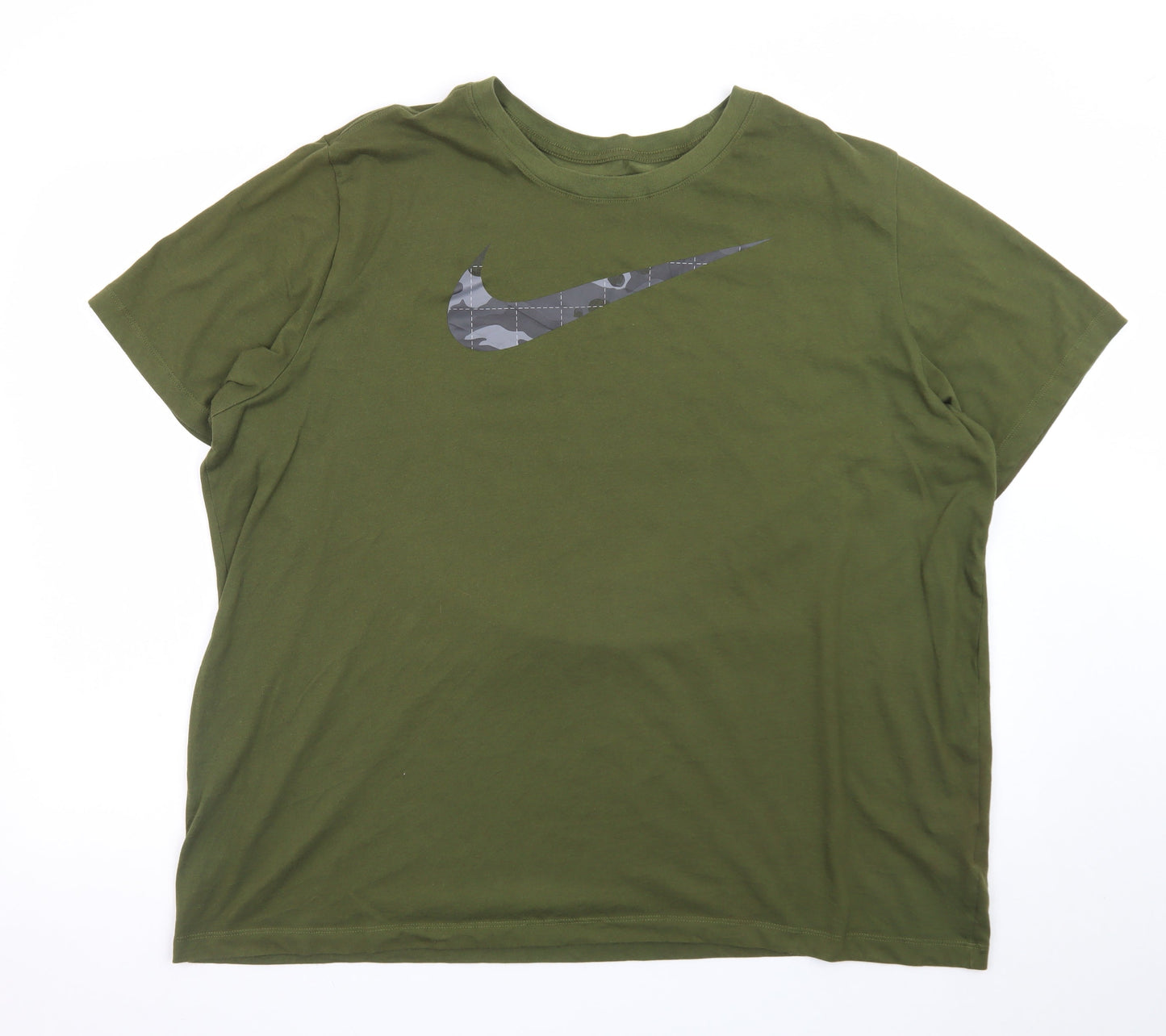 Nike Men's Green Dri-Fit Crew Neck T-Shirt XXL
