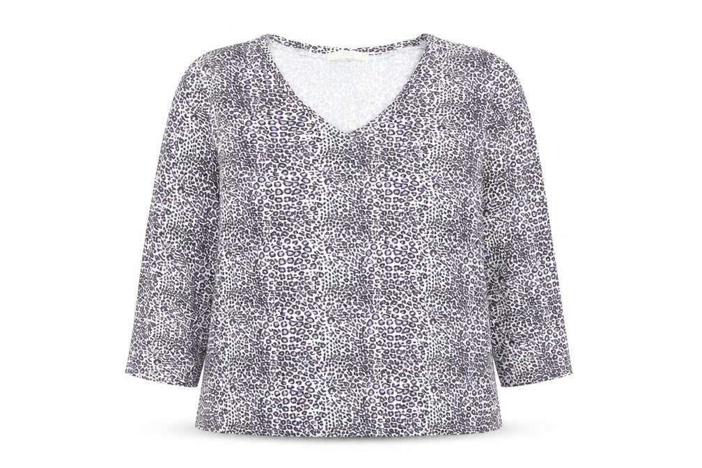 Marks & Spencer Women’s Multicoloured V-Neck 3/4 Sleeve Top Size 18