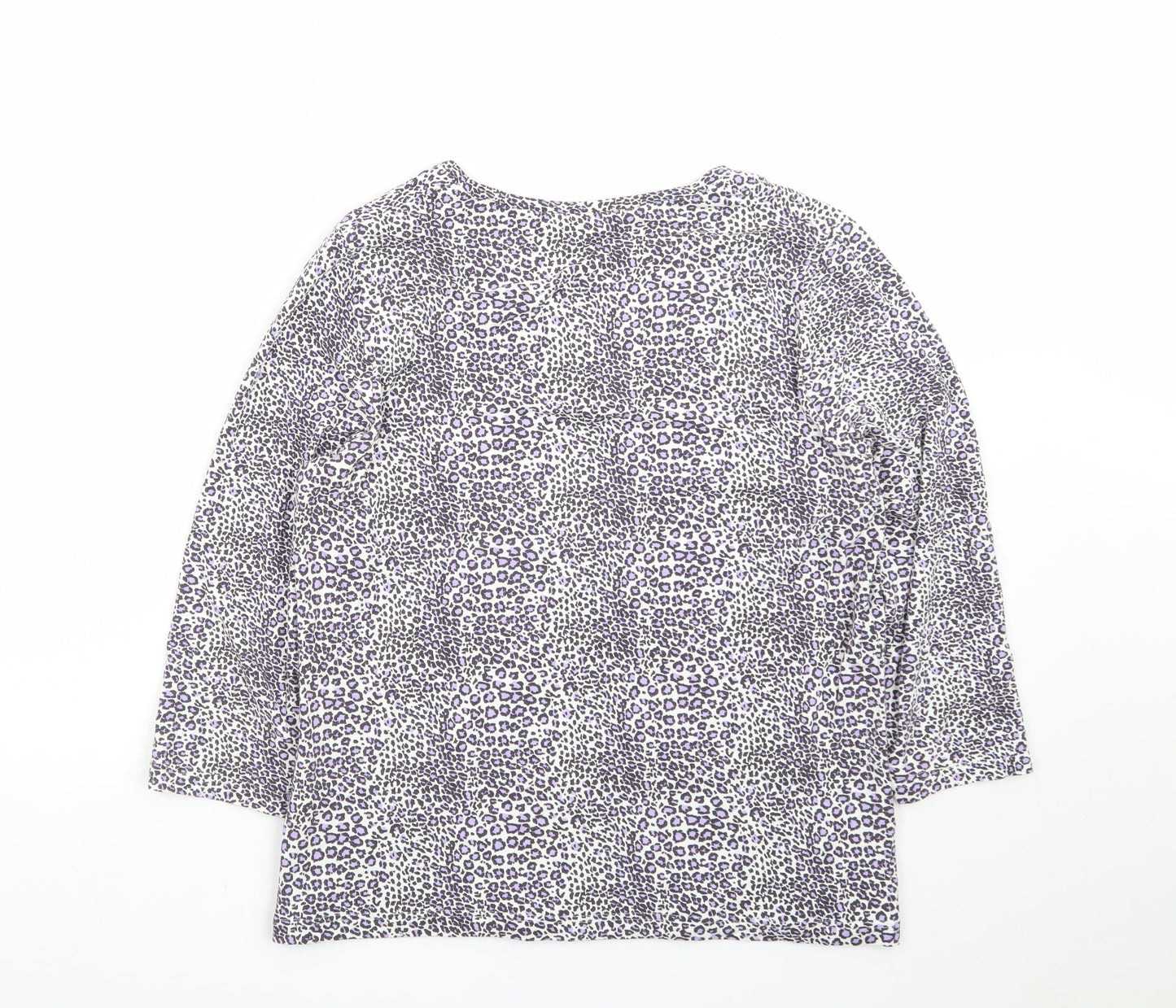 Marks and Spencer Women’s Multicoloured V-Neck 3/4 Sleeve Top Size 18