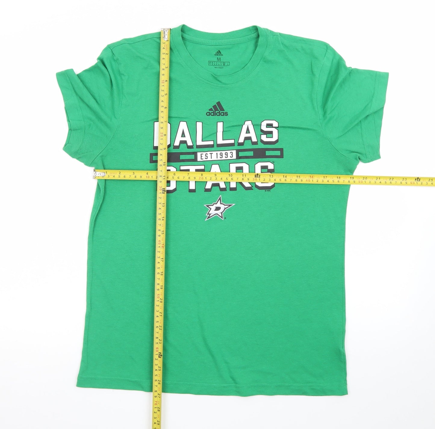 Adidas Men's Green Dallas Stars Graphic Short Sleeve T-Shirt M