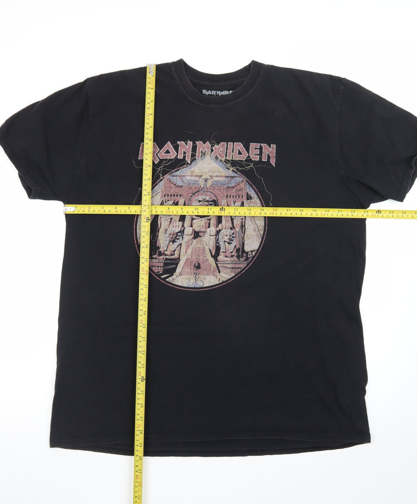 Iron Maiden Men's Black L Graphic Band Rock Cotton T-Shirt