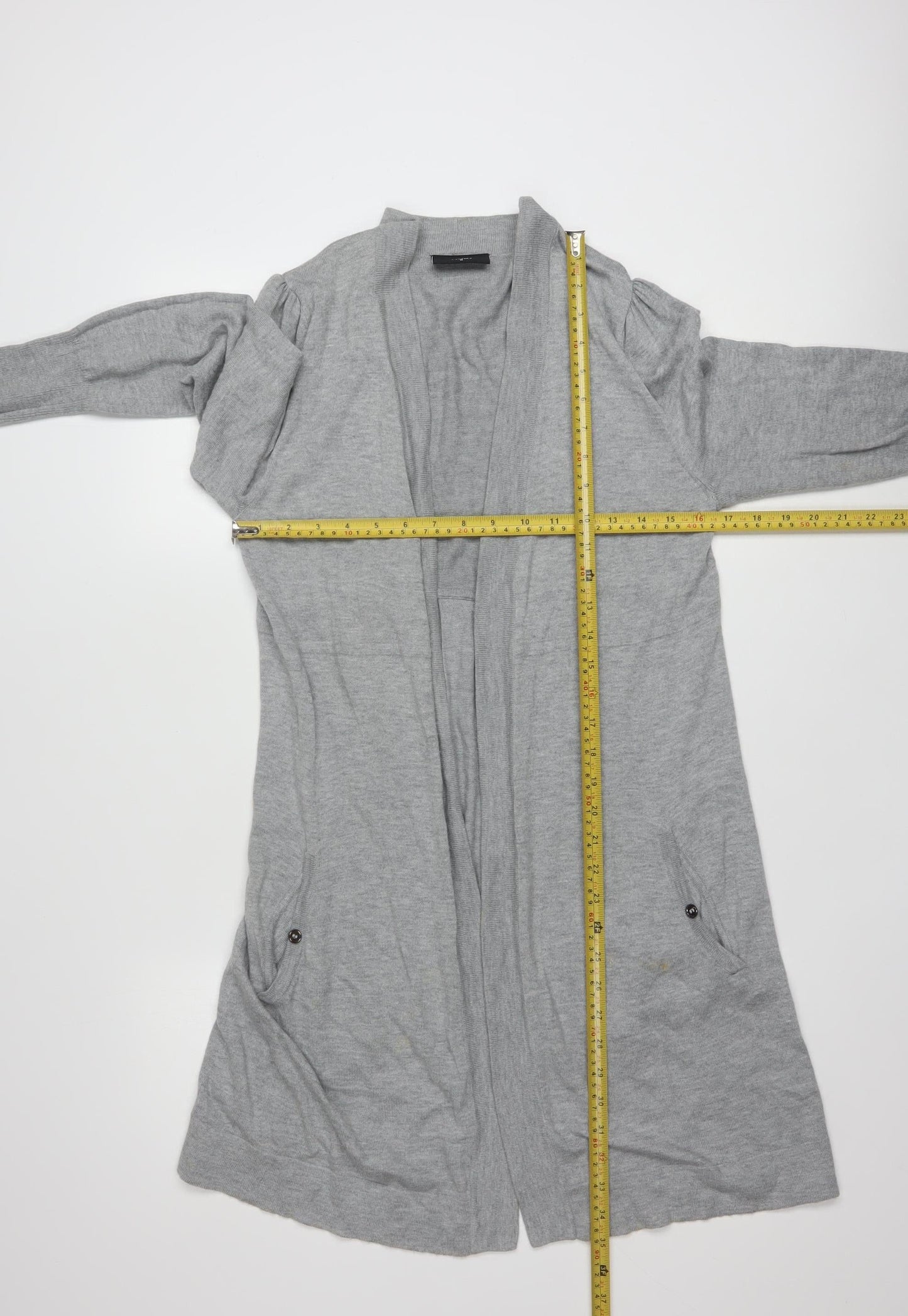 Wallis Women’s Grey Longline Knit Cardigan Size 14