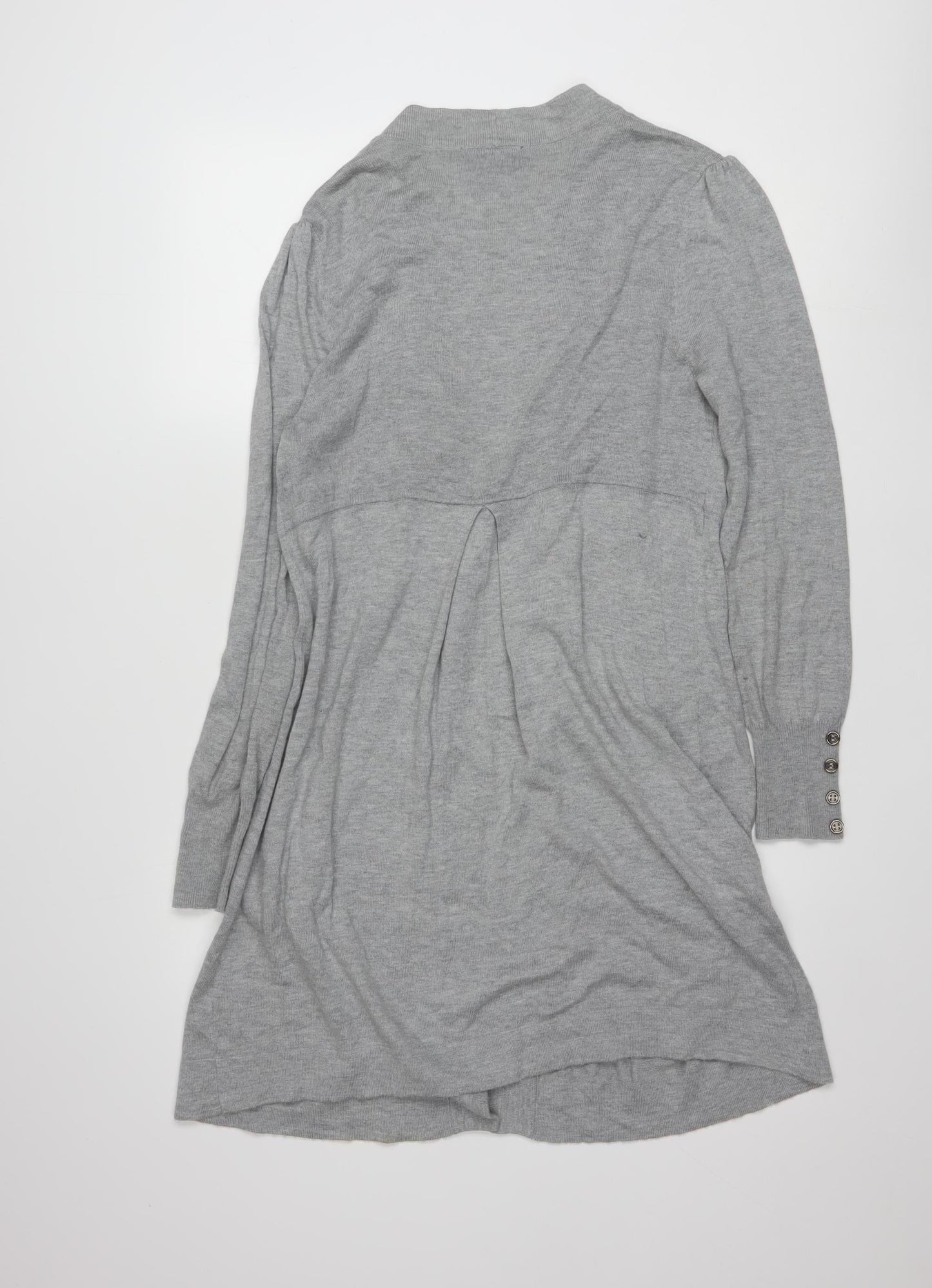 Wallis Women’s Grey Longline Knit Cardigan Size 14