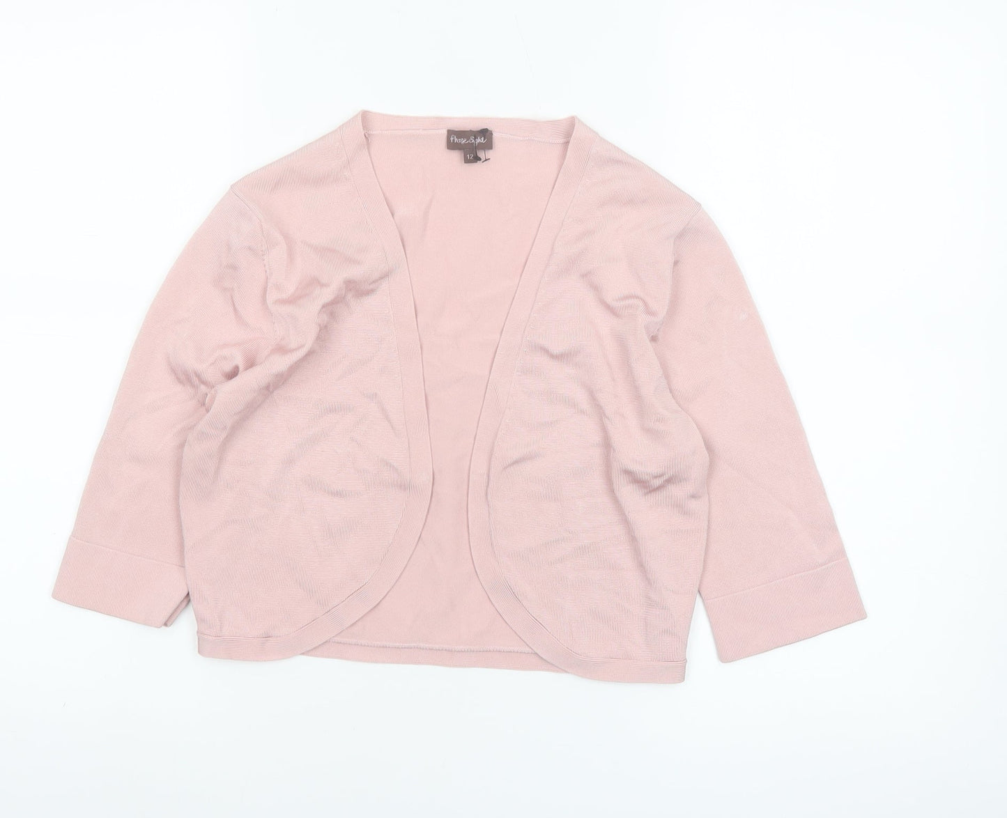 Phase Eight Women Pink Size 12 Lightweight Knit Cardigan