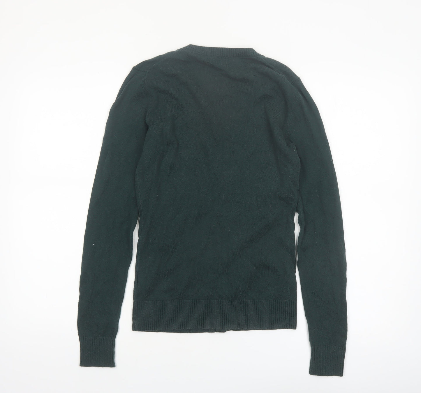 Gap Women’s Green XS Crew Neck Button Cardigan Long Sleeve Cotton Blend