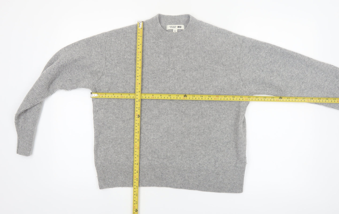 Uniqlo Women’s Grey Wool Crew Neck Pullover Jumper L