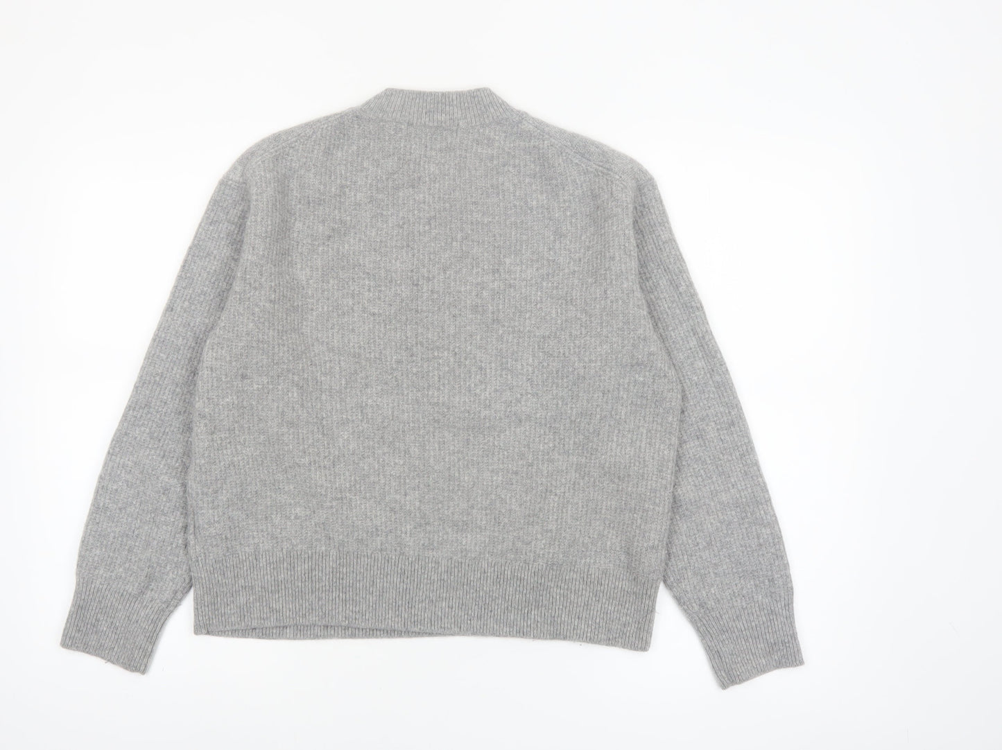 Uniqlo Women’s Grey Wool Crew Neck Pullover Jumper L