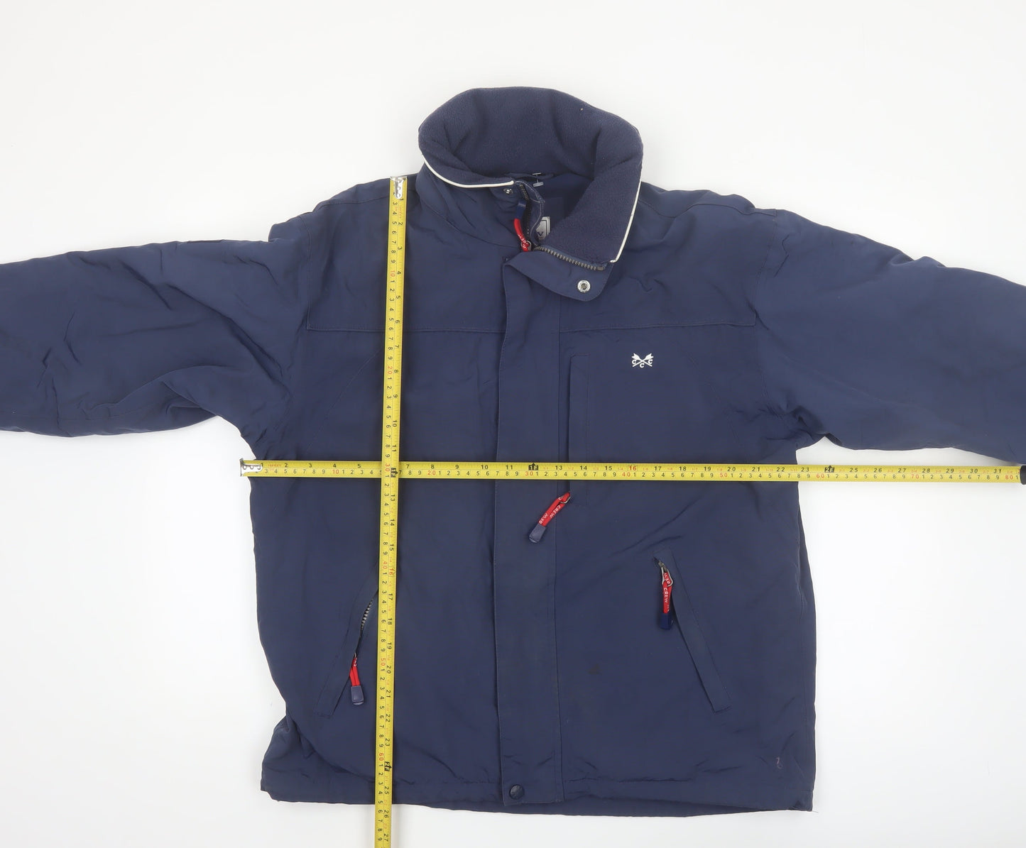 Crew Clothing Co. Men’s Blue M Mid-Length Nylon Jacket