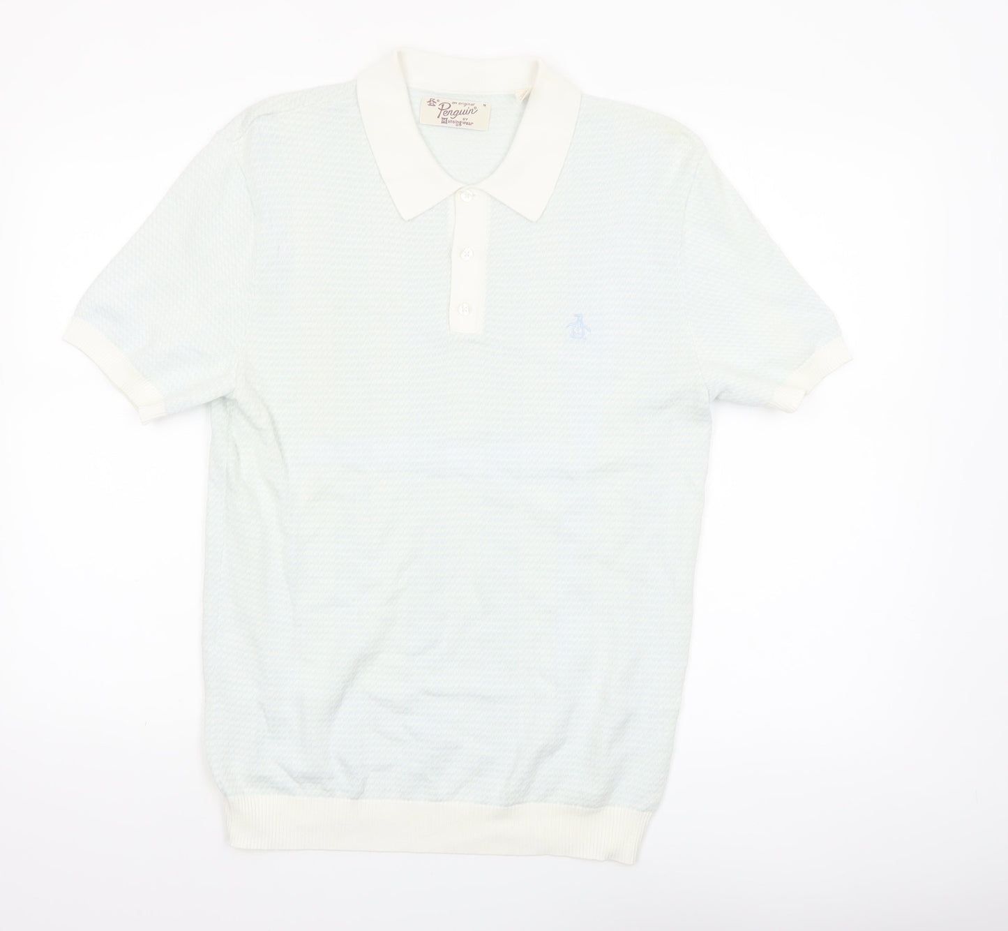 Original Penguin Men’s White Cotton Polo Shirt M Regular Fit