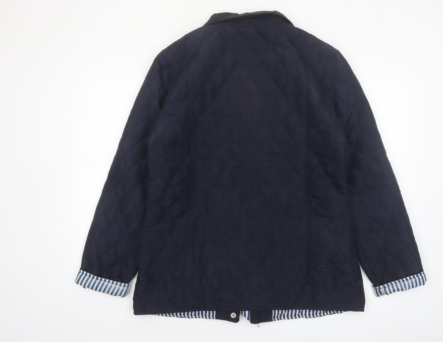 Urban Diva Women's Blue Quilted Mid-Length Jacket XL