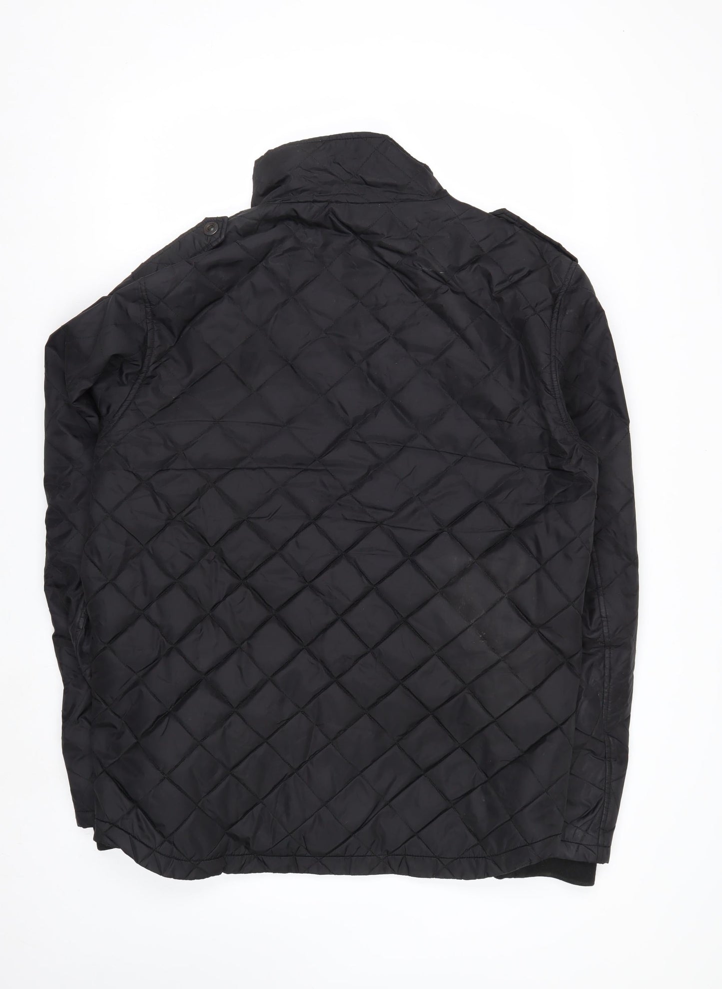 Jack & Jones Men's Black Quilted Jacket XL Regular Fit Nylon