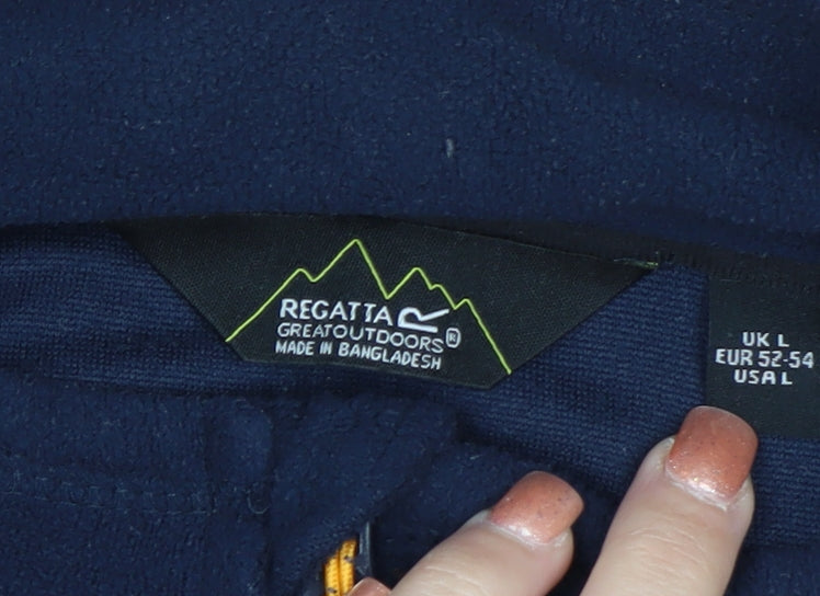 Regatta Men’s Blue Fleece 1/4 Zip Pullover Sweatshirt L