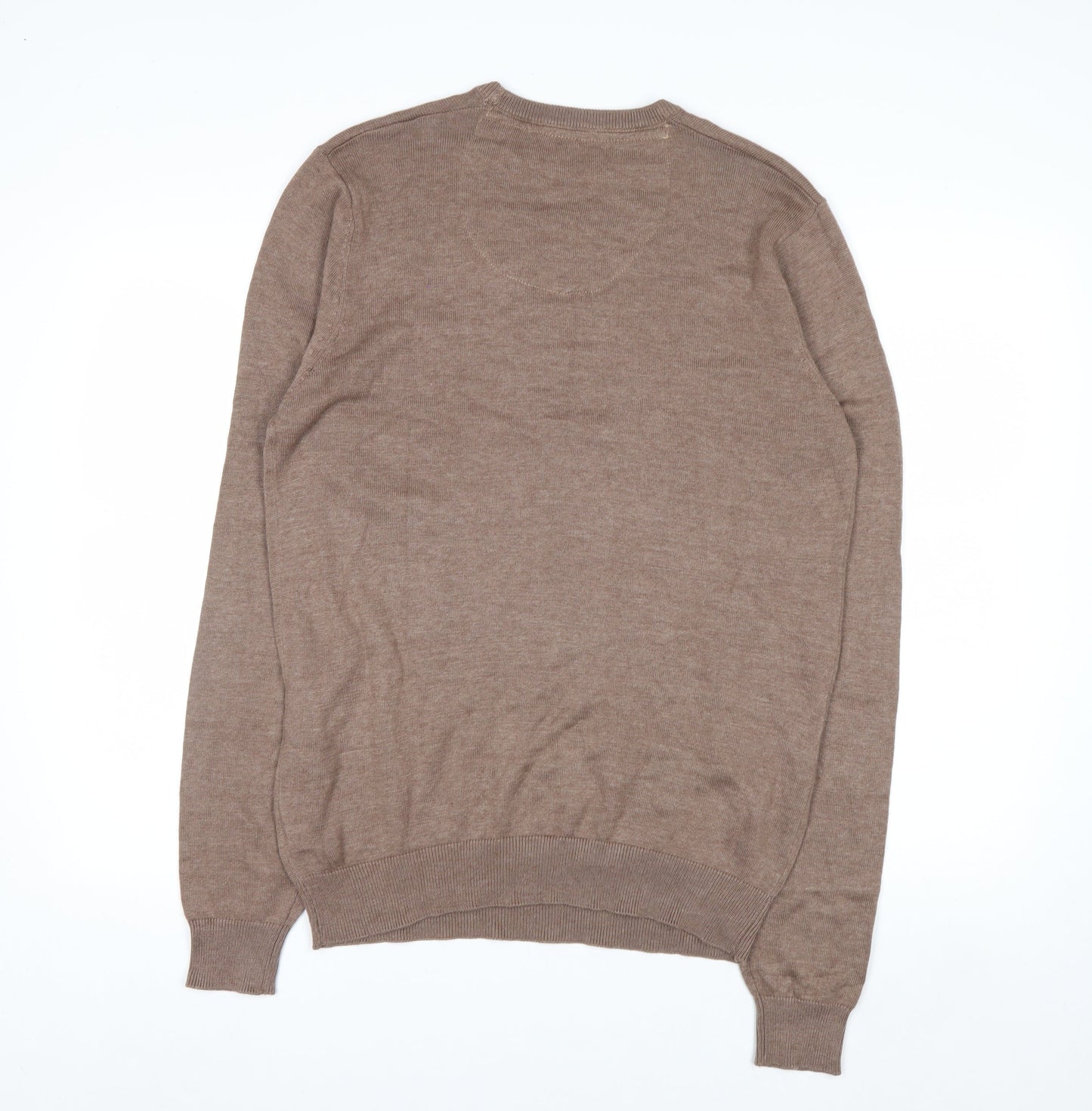 don algodon Men's Brown M Crew Neck Pullover Jumper