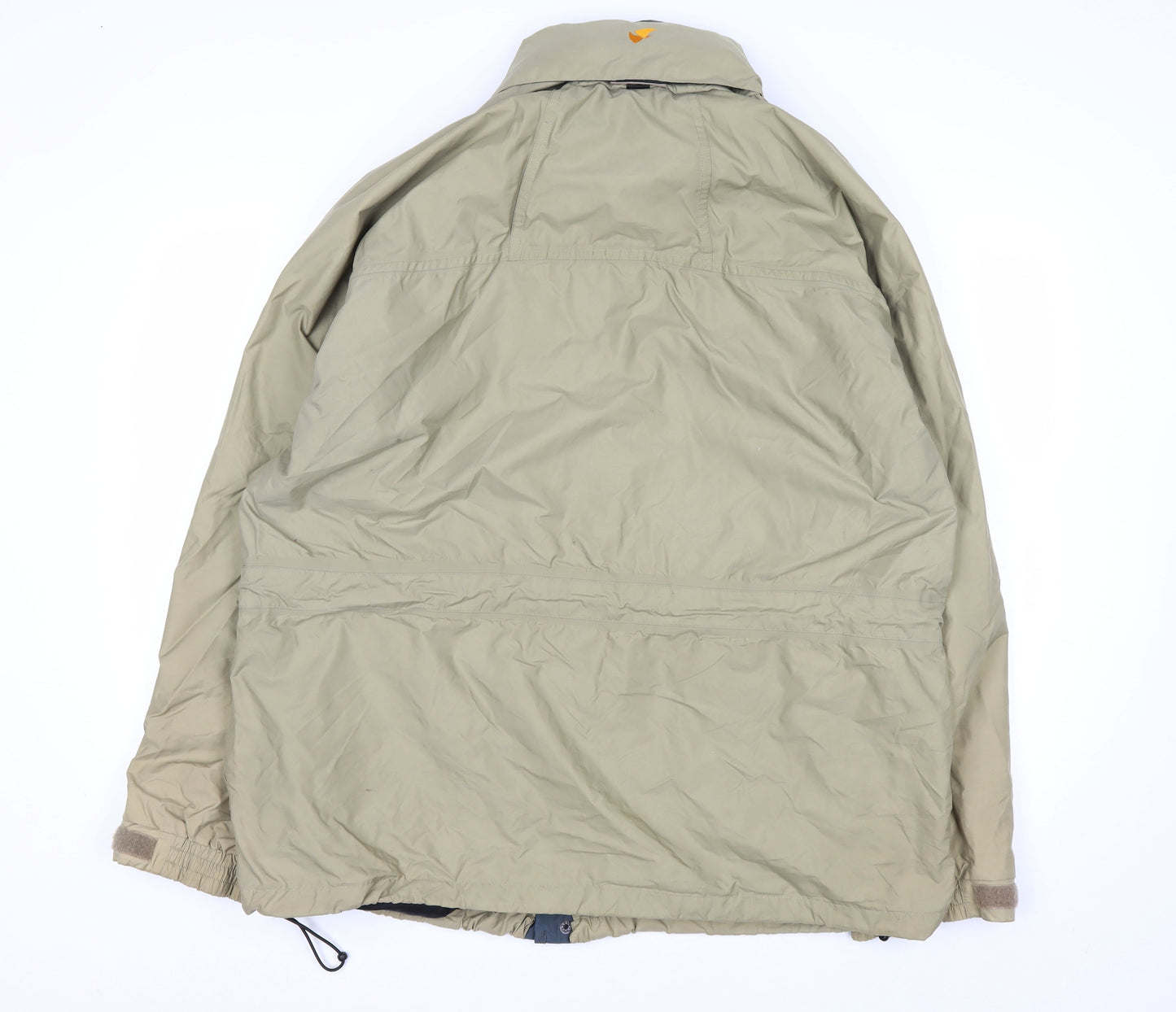 Scanda Men's Beige XL Hooded Parka Jacket Waterproof Windproof Outdoor