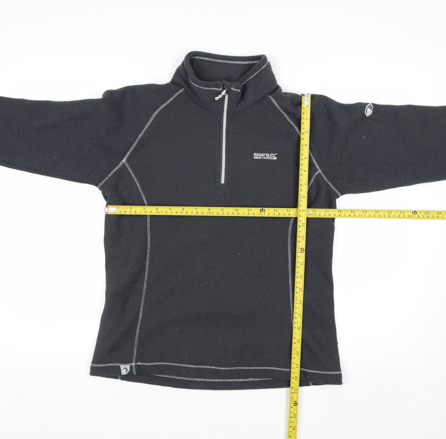 Regatta Great Outdoors Women's Black Fleece 1/2 Zip Pullover UK 10