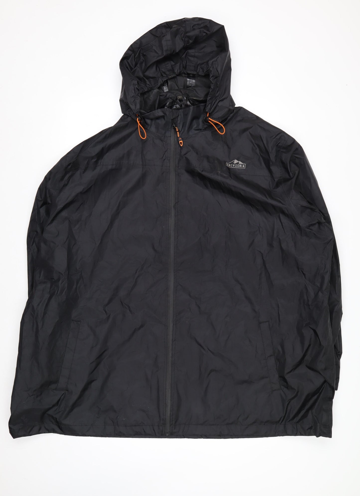 Snowdonia Men’s Black 4XL Hooded Waterproof Windbreaker Jacket