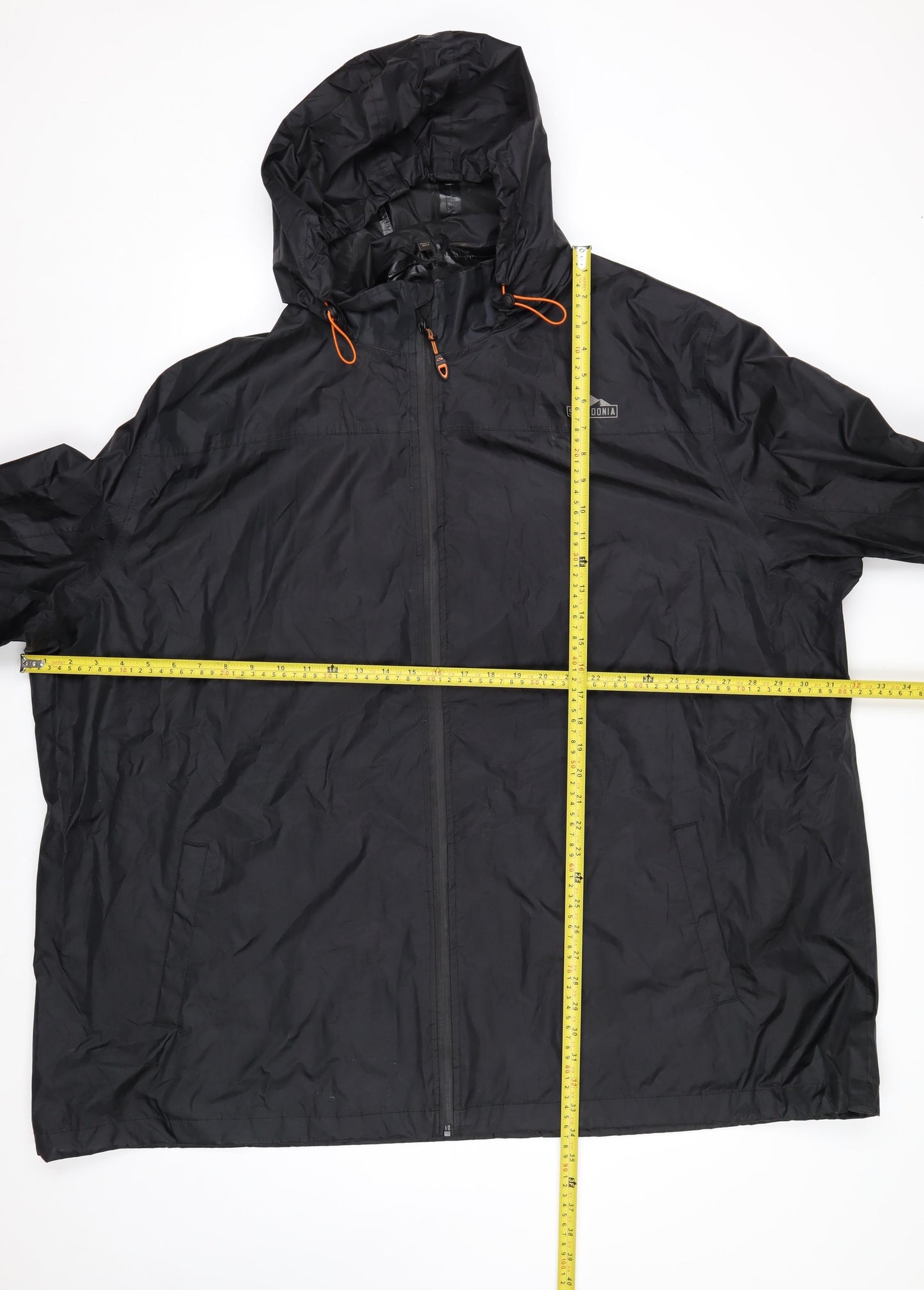 Snowdonia Men’s Black 4XL Hooded Waterproof Windbreaker Jacket