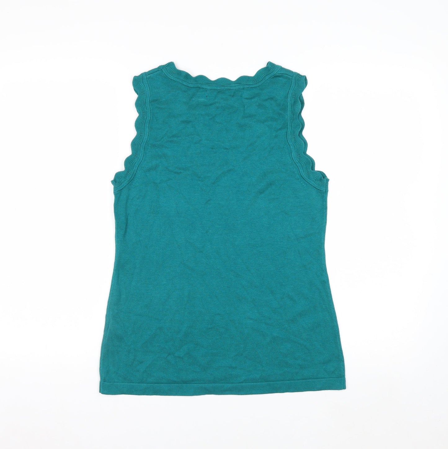 Banana Republic Women's Green Sleeveless Knit Pullover Jumper Size S