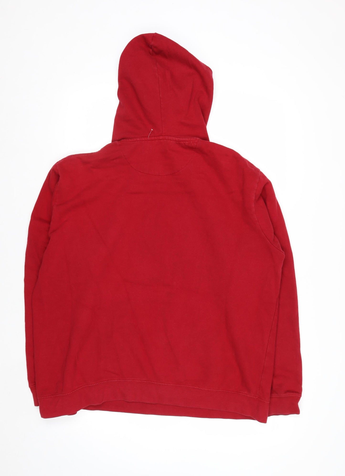Champion Men's Red Pullover Hoodie 1XL Cotton Blend Athletic Style