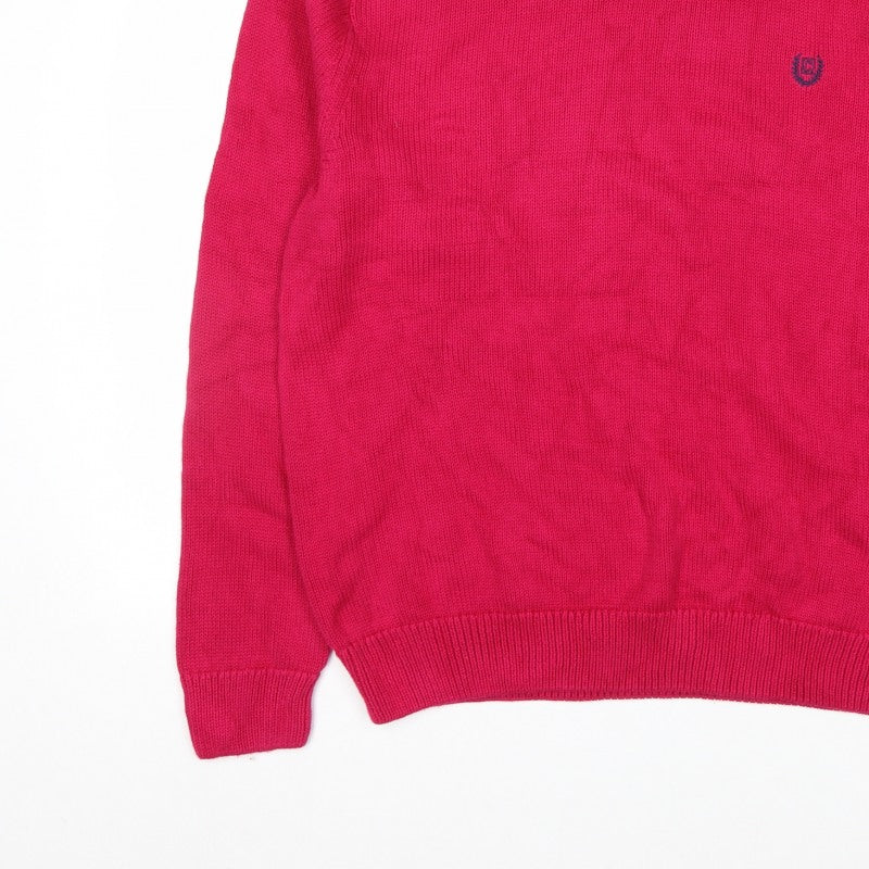 Additional view of Chaps men’s red xl crew neck knit jumper