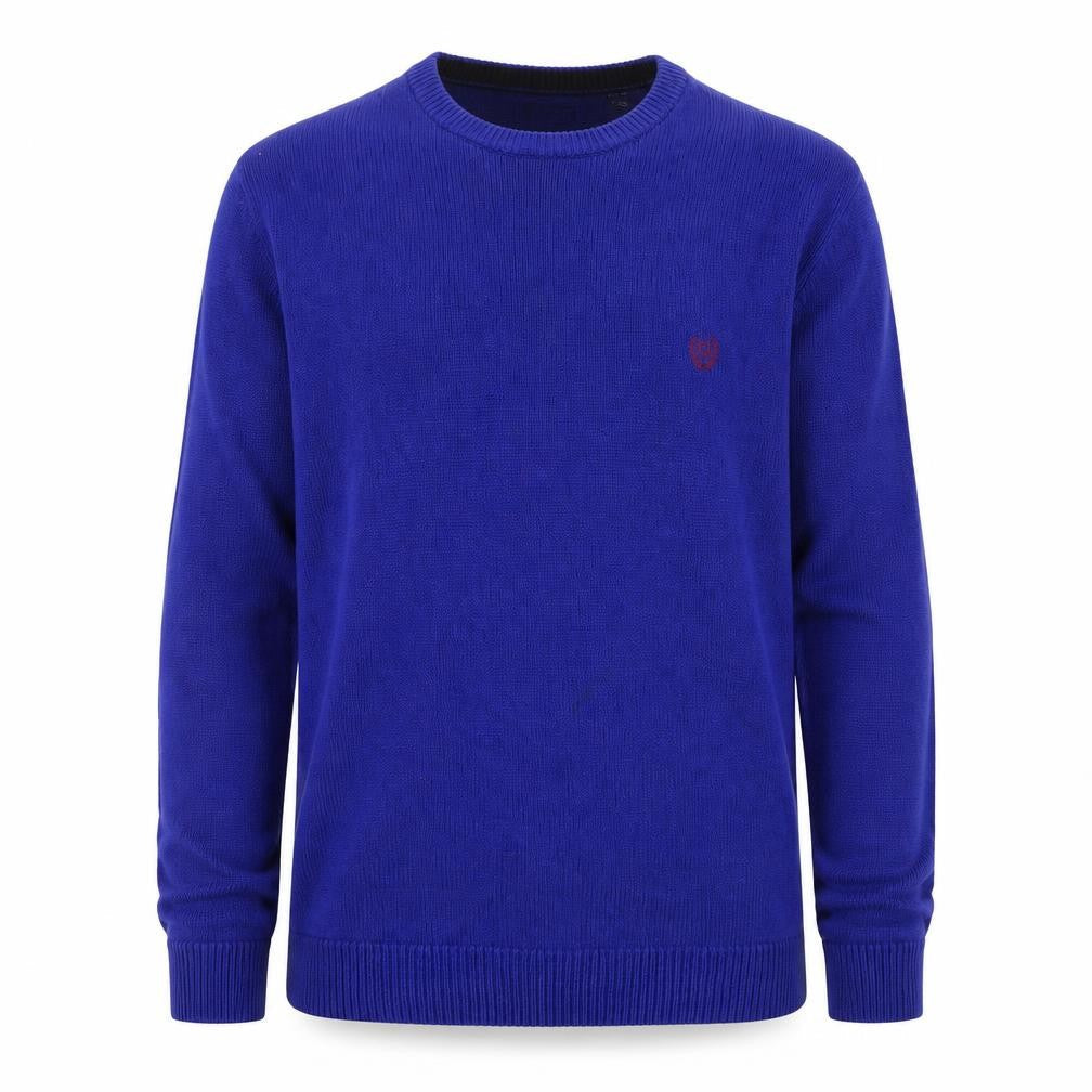 Chaps Mens Blue Cotton Crew Neck Pullover Jumper XL