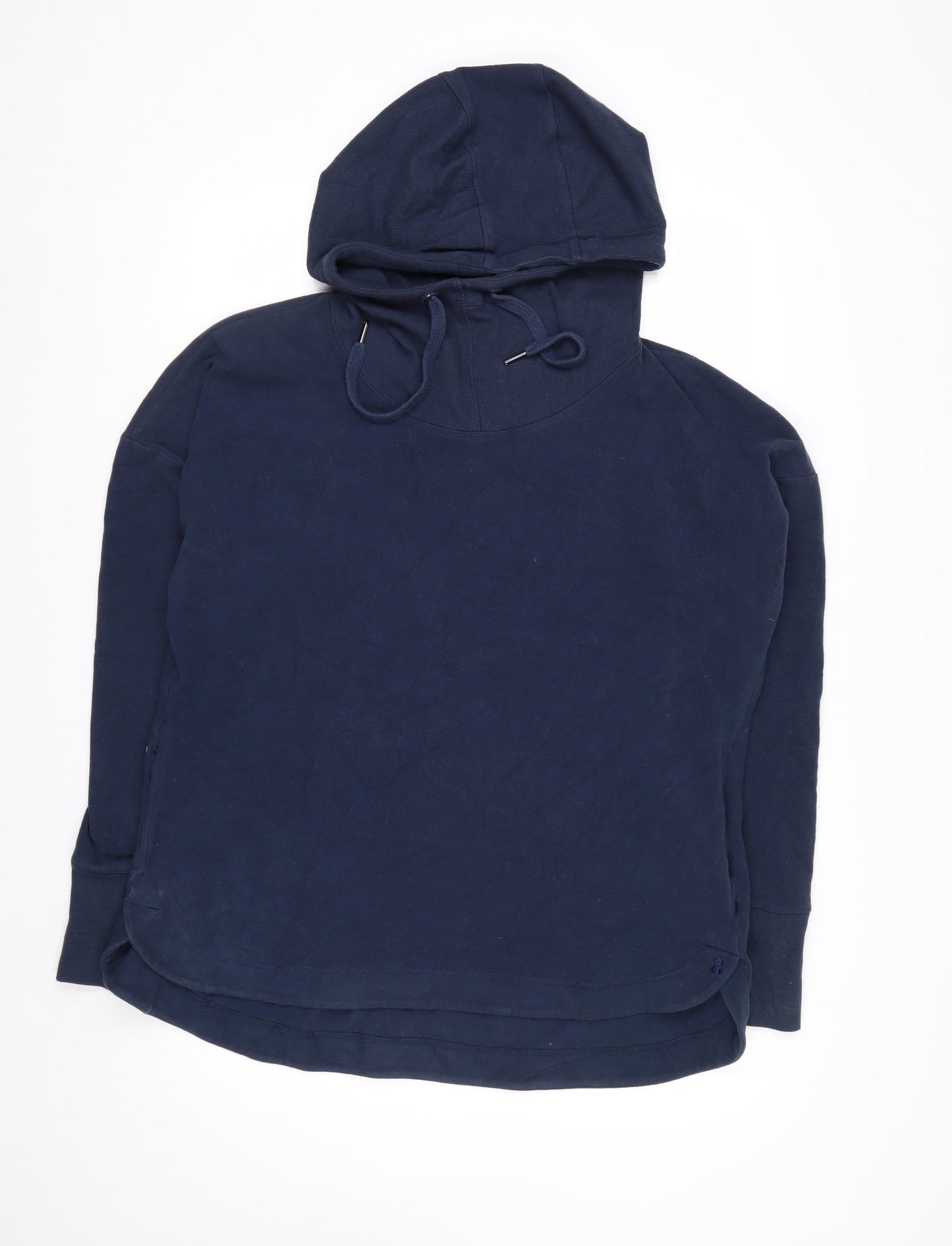 Sweaty Betty Women's Navy Blue Pullover Hoodie XL Soft Cotton Blend