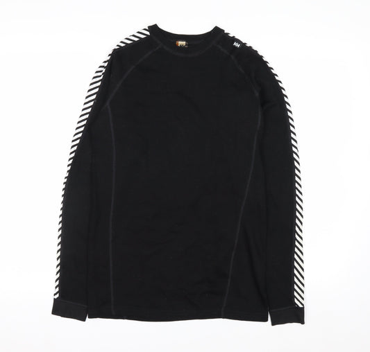 Helly Hansen Mens Black Long Sleeve Wool Top Size M