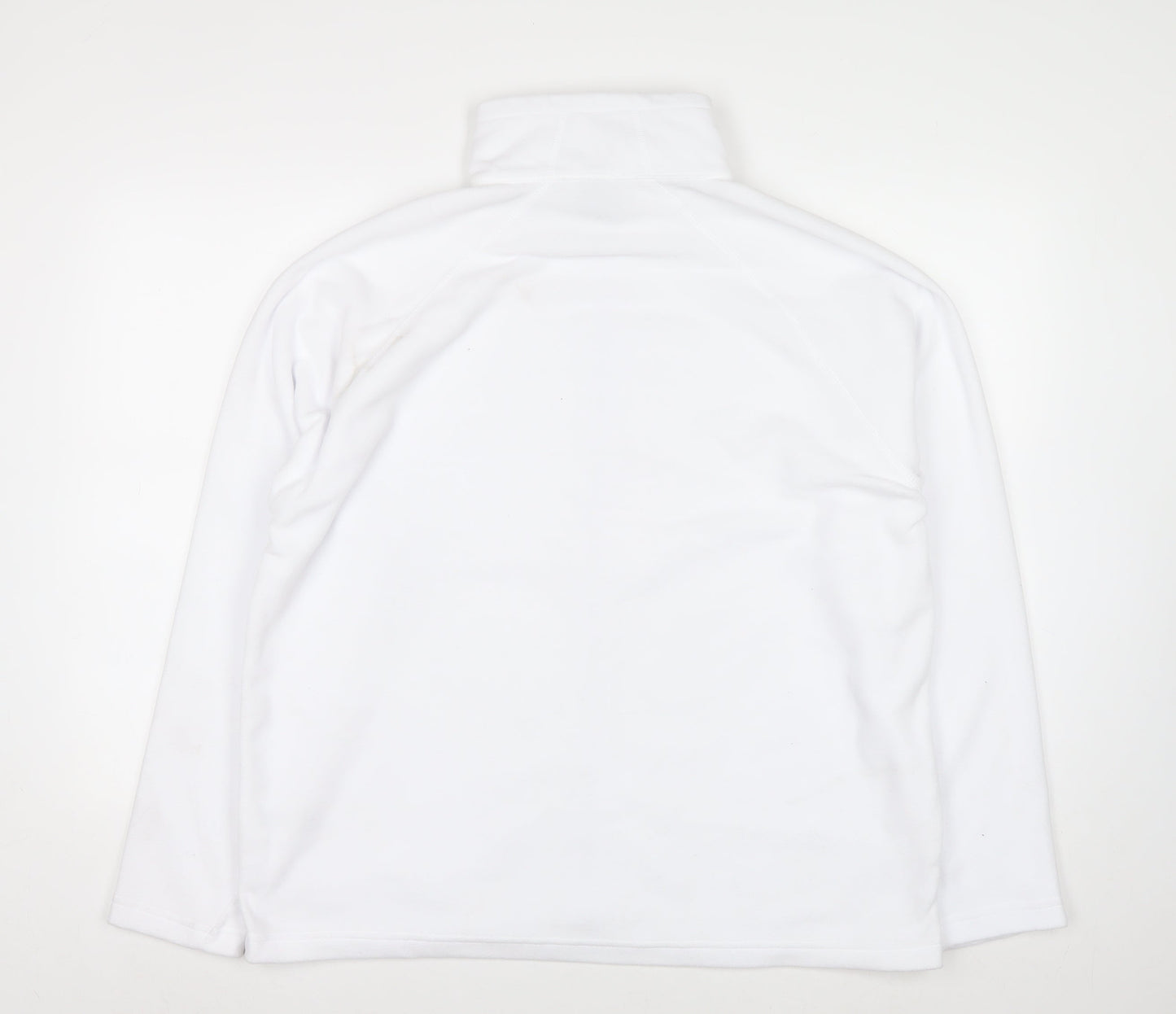 Result Core Women White Full Zip Fleece Sweatshirt L