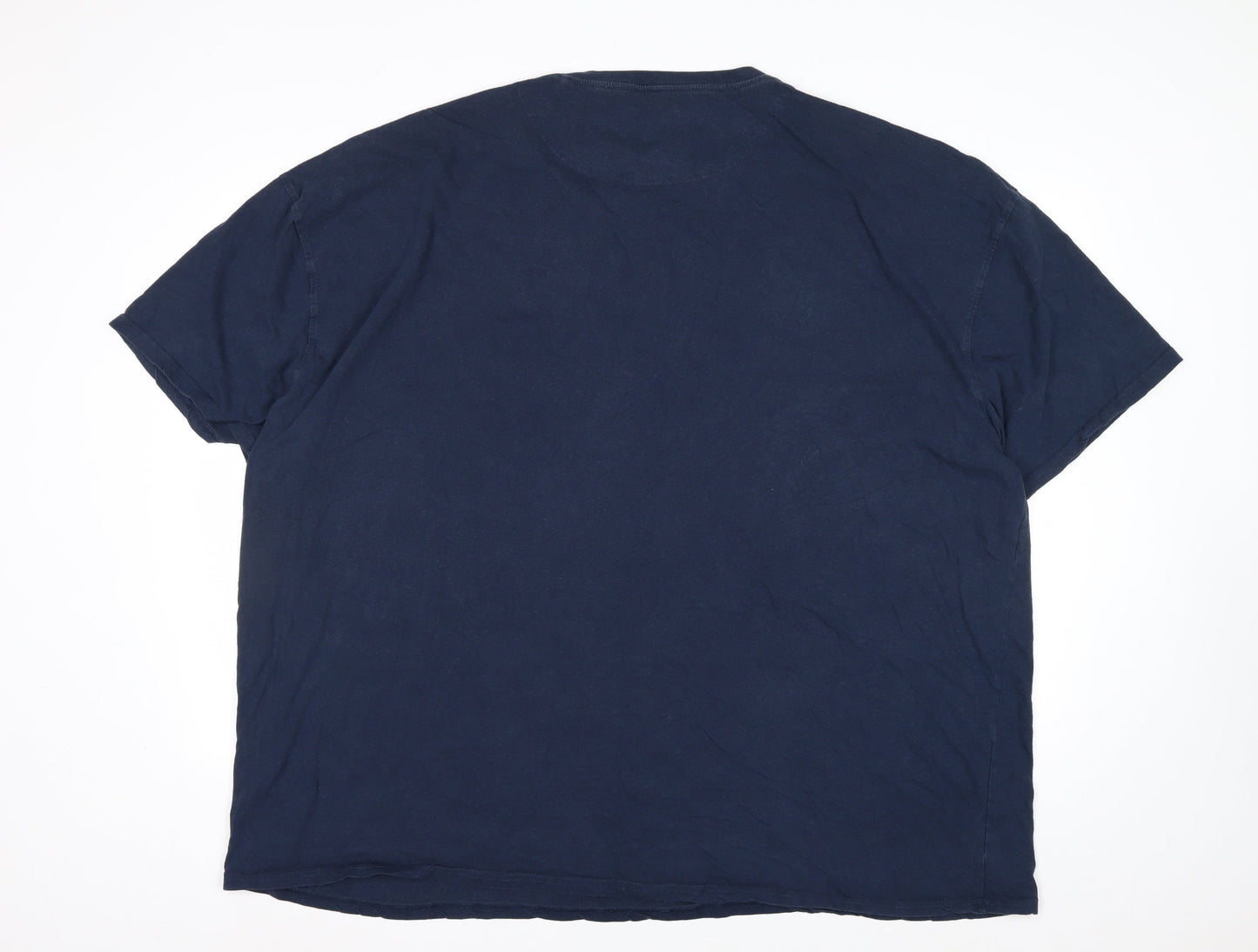 Raging Bull Men's Navy Blue 5XL Organic Cotton Crew Neck T-Shirt