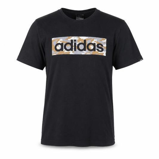Adidas Men's Black Camouflage Logo T-Shirt Size M