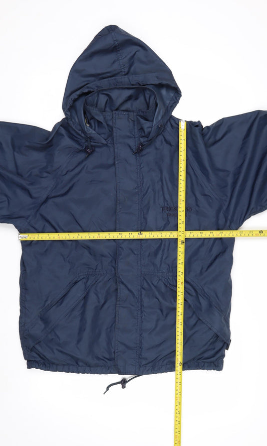 Trespass Boys Blue Hooded Windbreaker Jacket 13-14 Years 34in