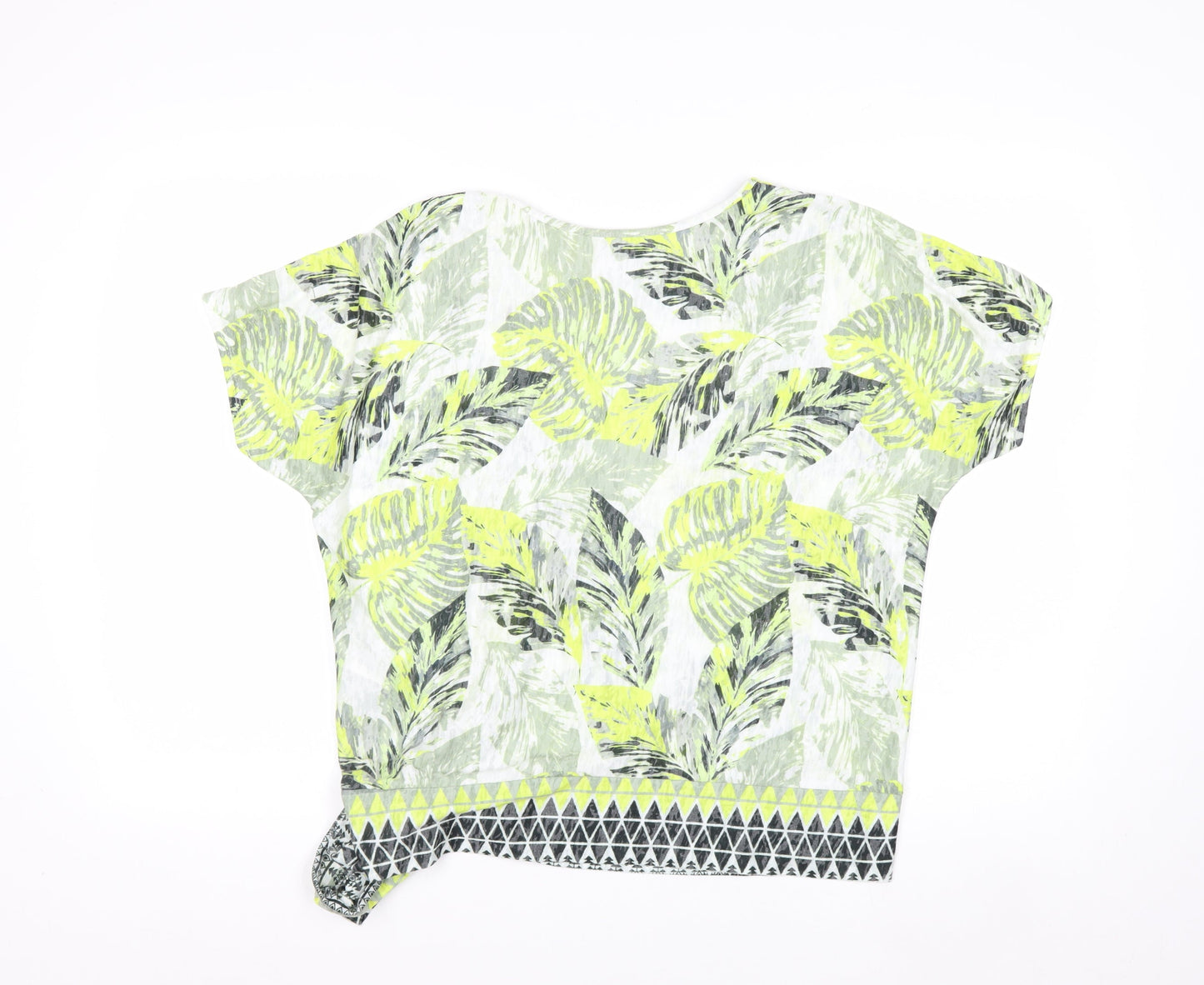 Wallis Women’s Multicoloured Petite V-Neck T-Shirt M Tropical