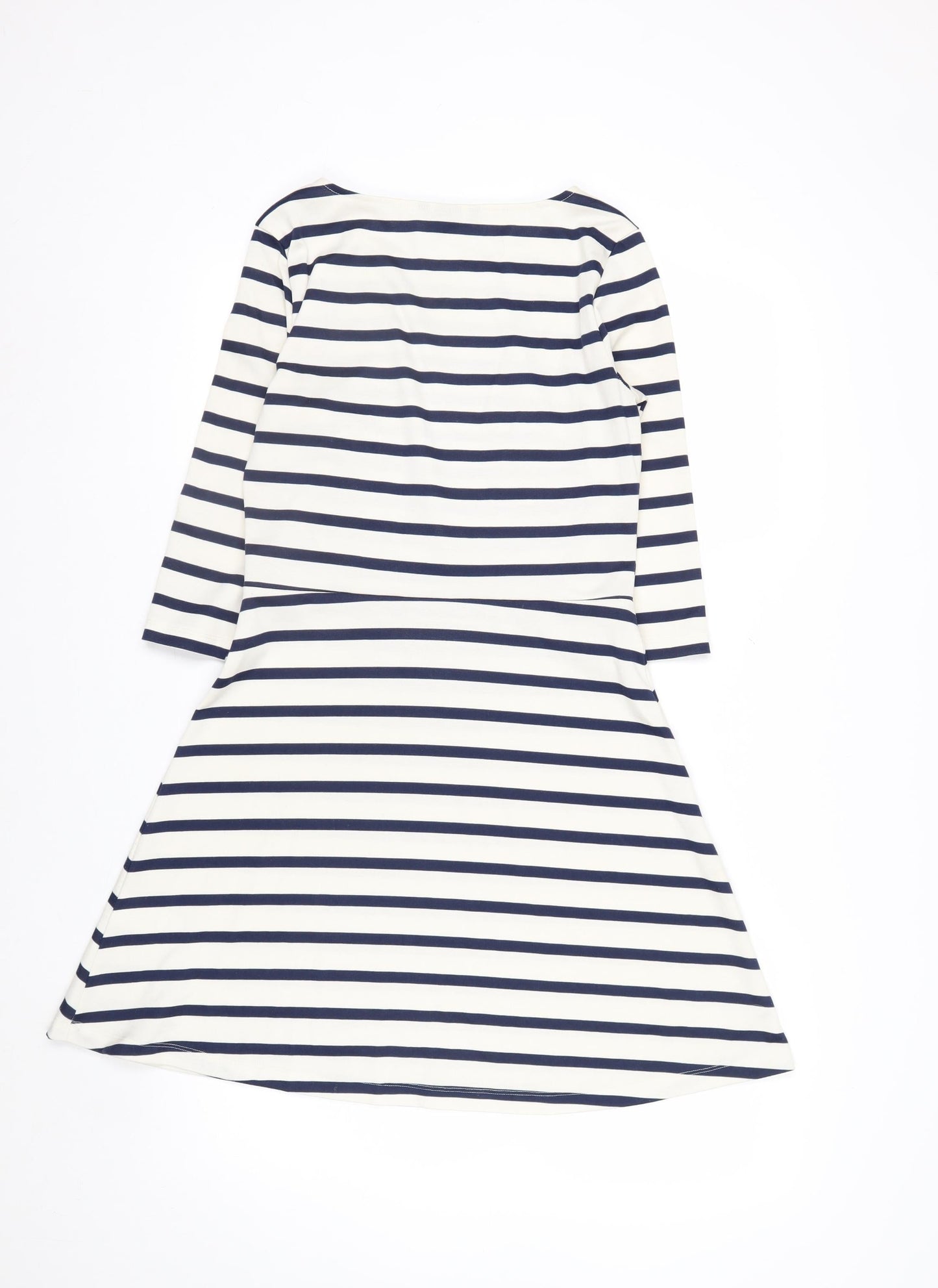 H&M Women’s Multicoloured Striped A-Line Dress Size 8
