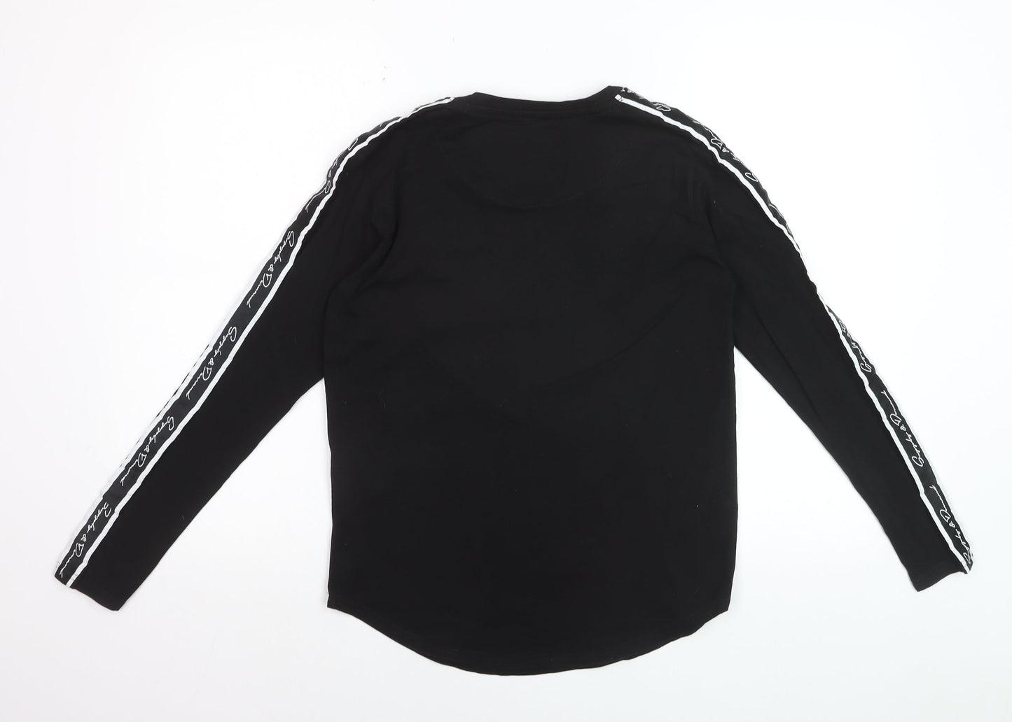 Supply & Demand Boys Black Long Sleeve Graphic Logo T-Shirt 12-13 Years