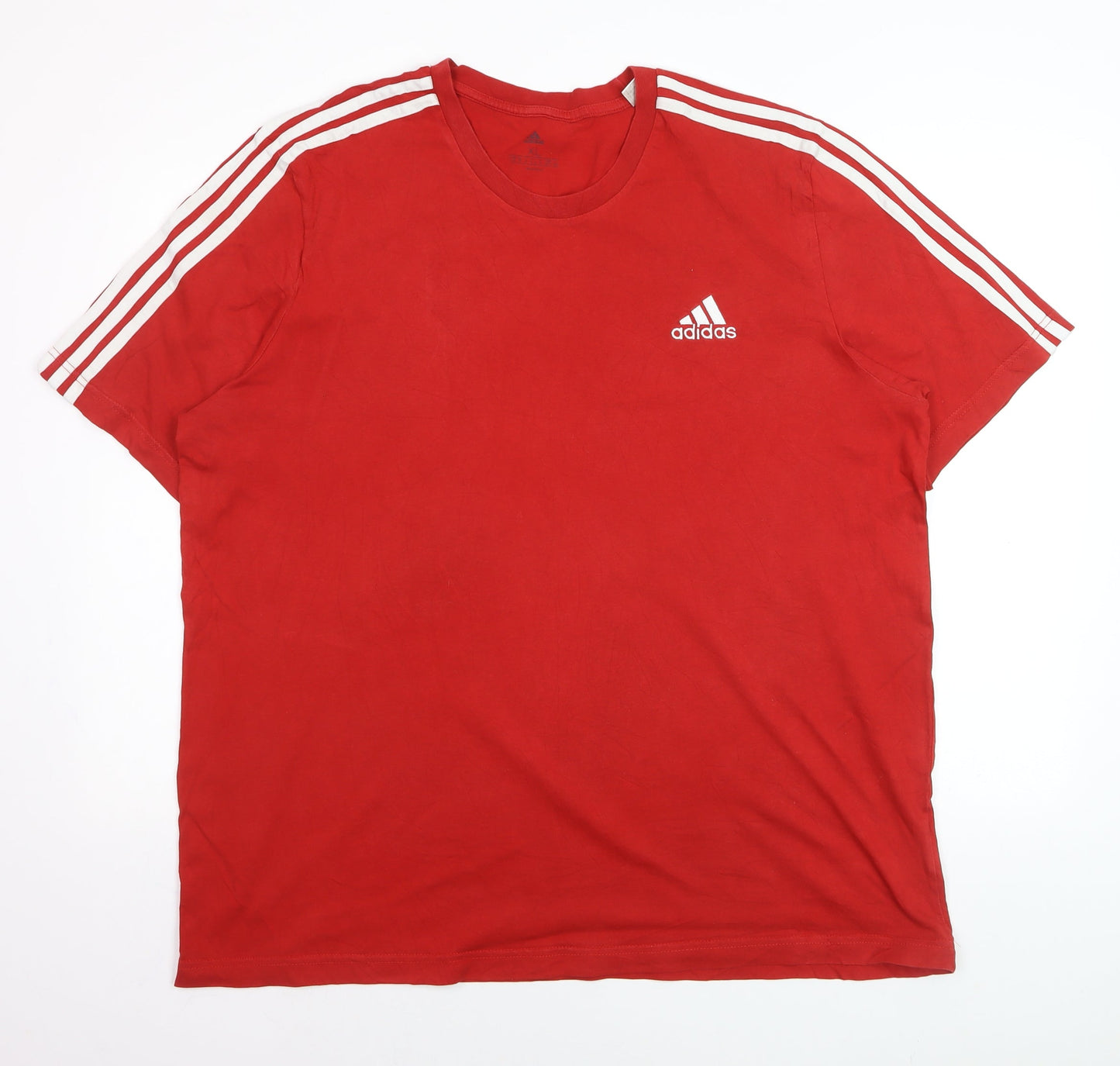 Adidas Men's Red XL Short Sleeve Crew Neck Sports T-Shirt