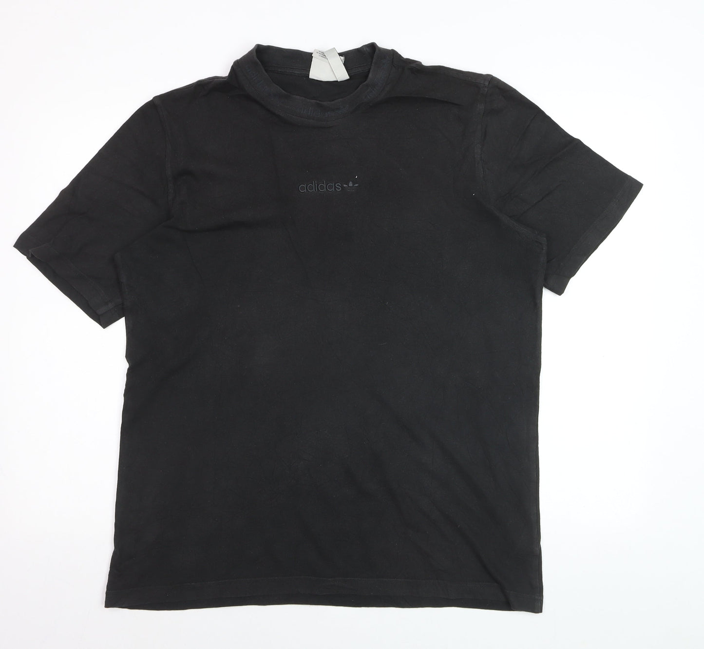 Adidas Men's Black Crew Neck Short Sleeve T-Shirt Size M