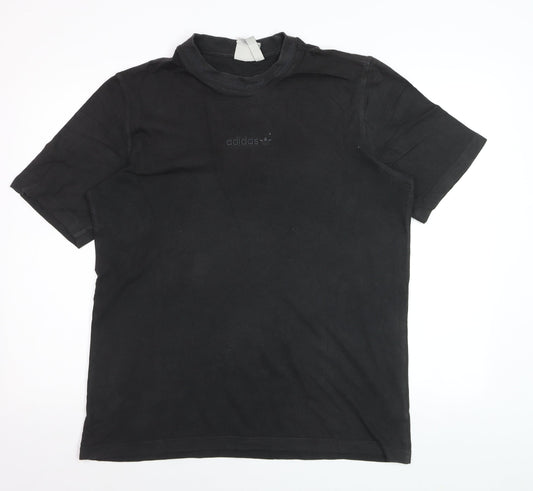 Adidas Men's Black Crew Neck Short Sleeve T-Shirt Size M