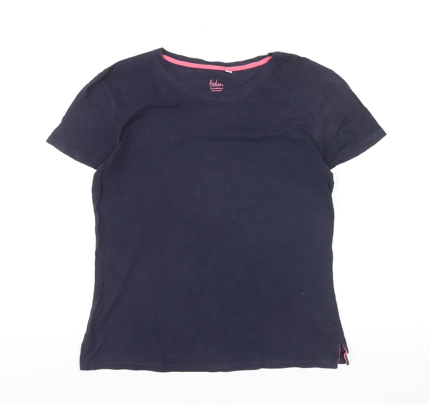 Boden Women’s Blue Cotton Short Sleeve Basic T-Shirt Size S