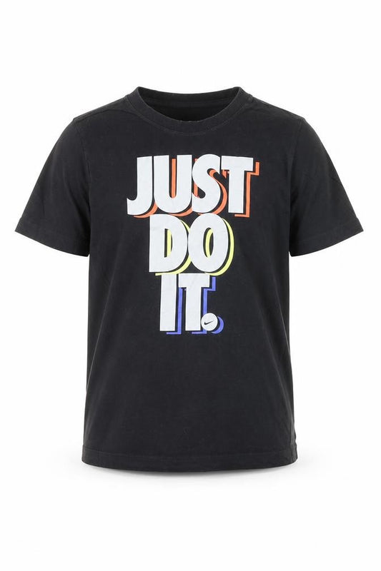 Nike Boys Black 'Just Do It' Graphic T-Shirt 10-11 Years