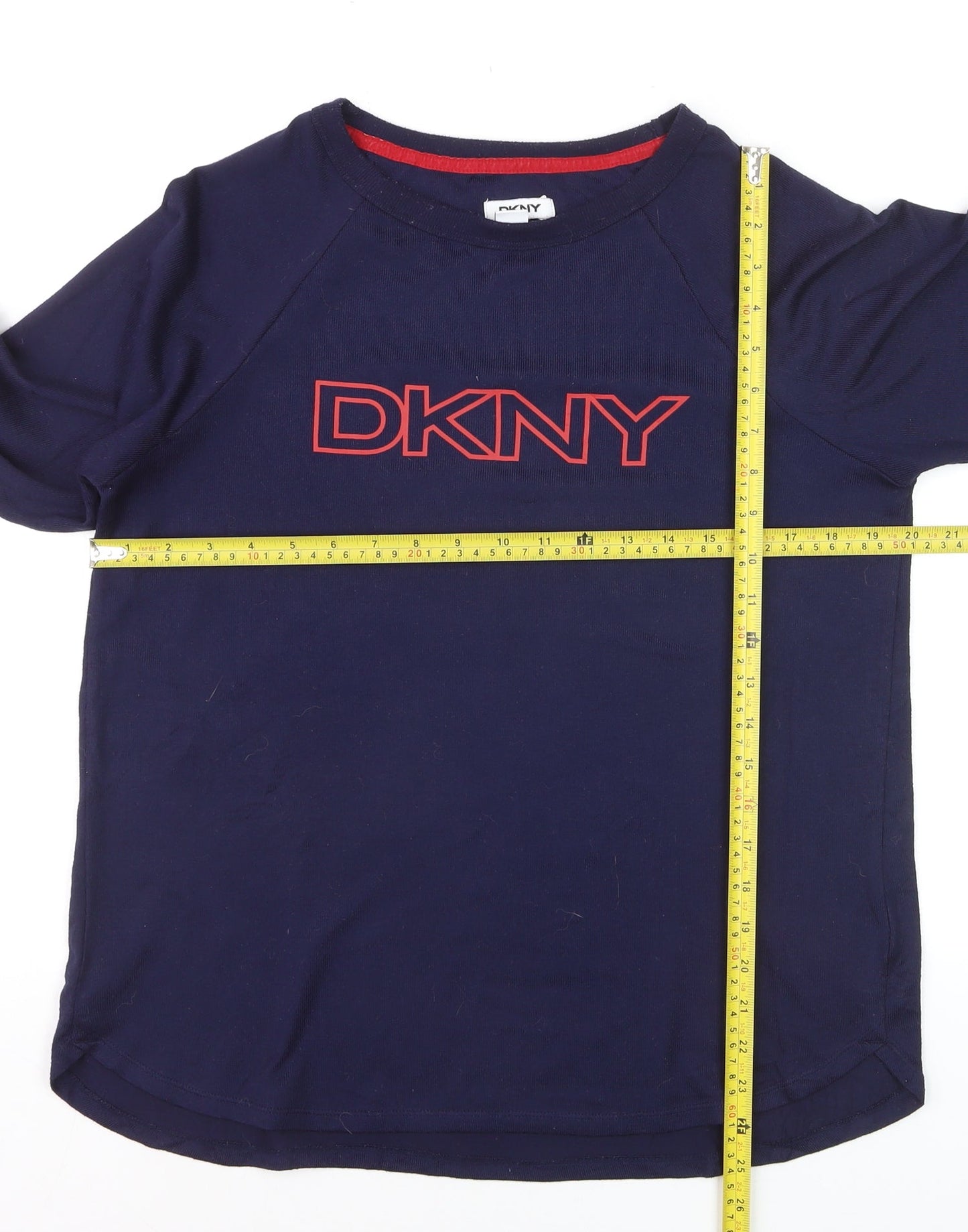 DKNY Men's Blue Long Sleeve Crew Neck Casual Top Size M